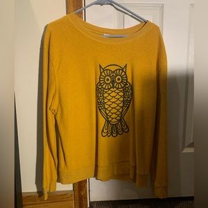 Yellow owl sweatshirt